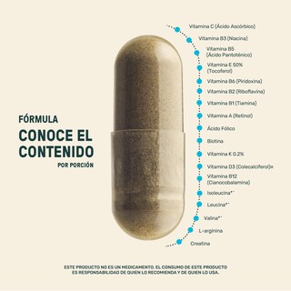 Foto 3 | Life 360+ All Men 180 Cápsulas Aminoácidos Y Vitaminas