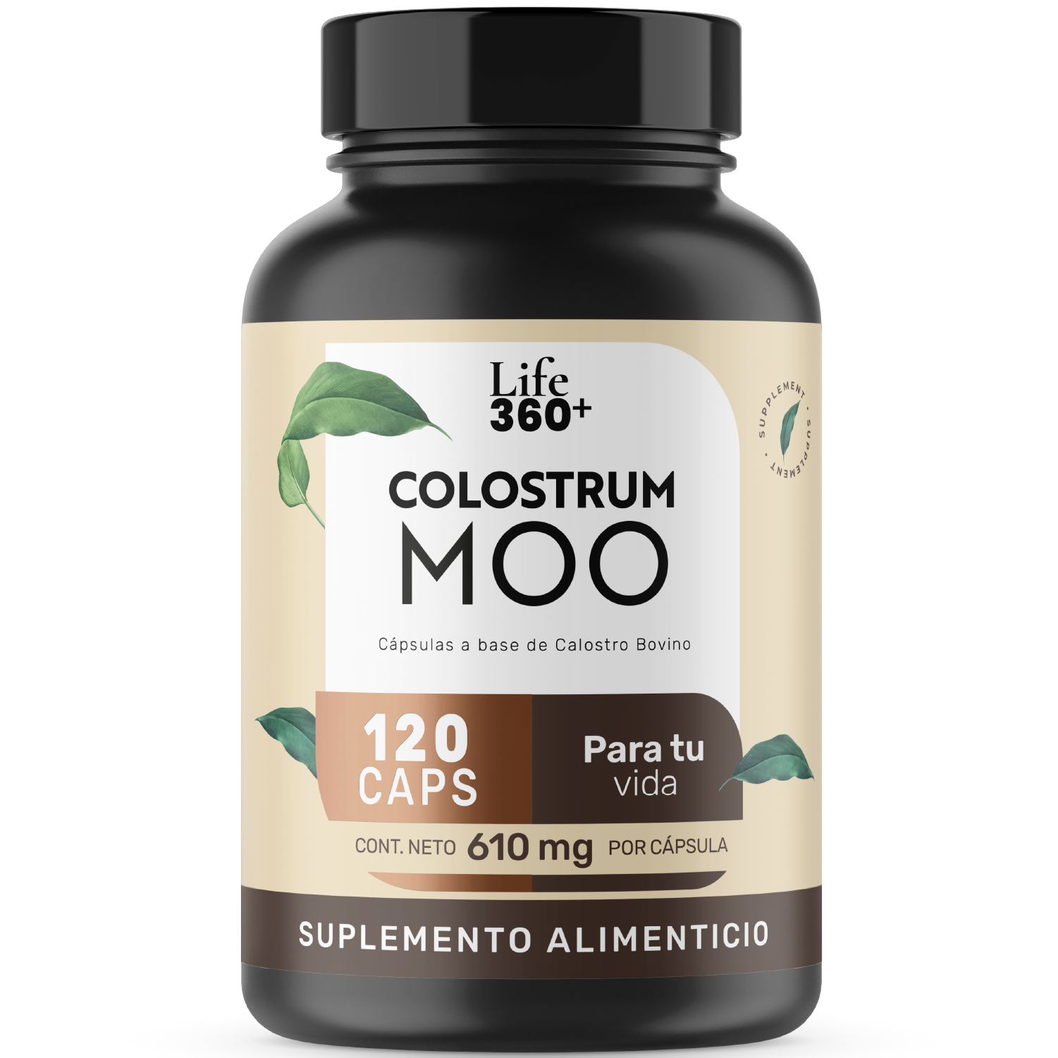Life 360+ Colostrum Moo 120 Cápsulas Calostro Bovino