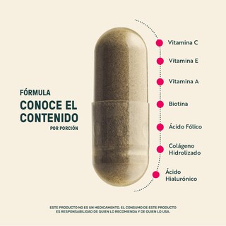 Foto 3 | Life 360+ Collagen Vitamins 220 Caps Colágeno Y Vitaminas