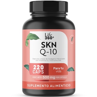 Foto 1 | Life 360+ Skn Q10 220 Caps Colágeno Hidrolizado Coenzima Q10