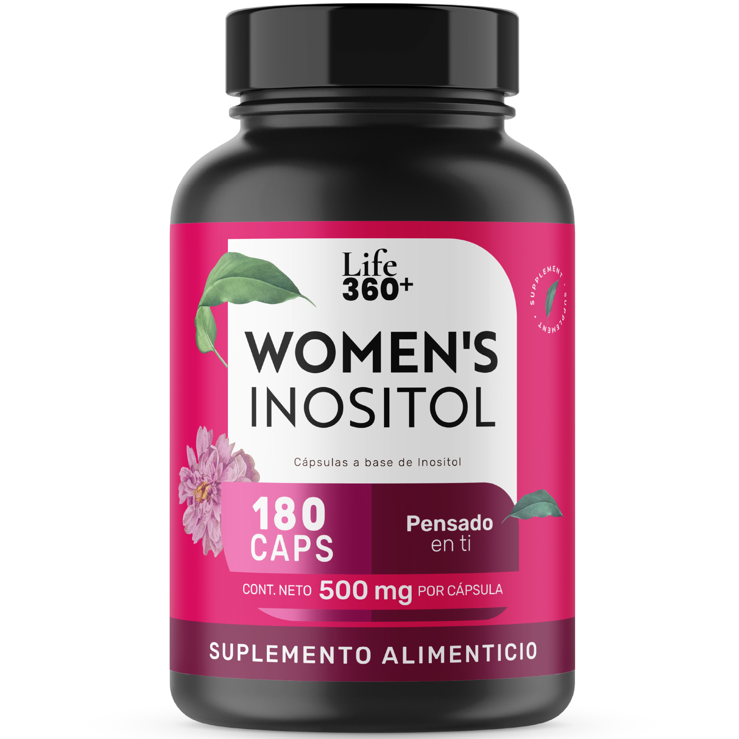 Foto 2 pulgar | Life 360+ Women´s Inositol 180 Cápsulas A Base De Inositol