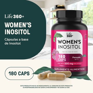 Foto 4 | Life 360+ Women´s Inositol 180 Cápsulas A Base De Inositol