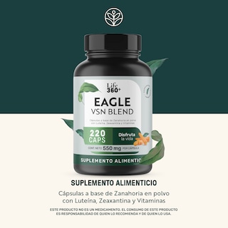 Foto 2 | Life360+ Eagle Vsn Blend 220 Caps Luteína Y Vitaminas