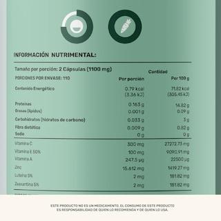 Foto 5 | Life360+ Eagle Vsn Blend 220 Caps Luteína Y Vitaminas