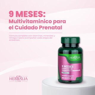 Foto 4 | Suplemento Alimenticio Herbalia Lab 9 Meses Multivitamínico para Embarazadas con Omega 3 Ácido Fólico Calcio y Vita