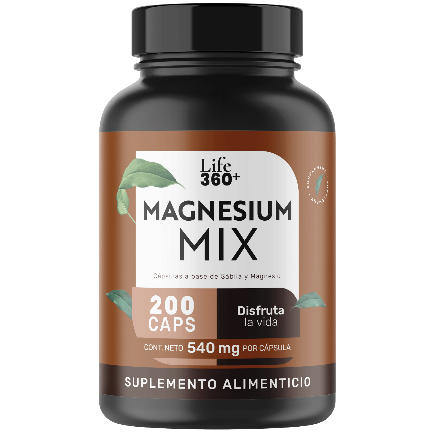 Foto 2 pulgar | Life 360+ Magnesium Mix 200 Cápsulas Magnesio Y Sábila