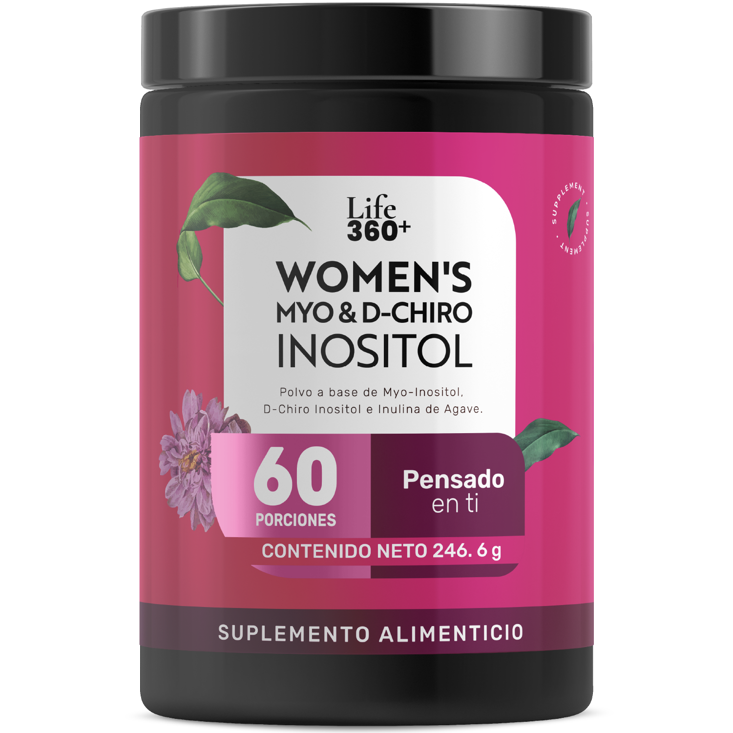 Foto 2 pulgar | Life 360+ Women's Myo Inositol & D-chiro Polvo 246.6 Gramos