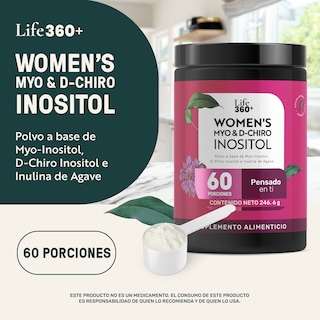 Foto 4 | Life 360+ Women's Myo Inositol & D-chiro Polvo 246.6 Gramos