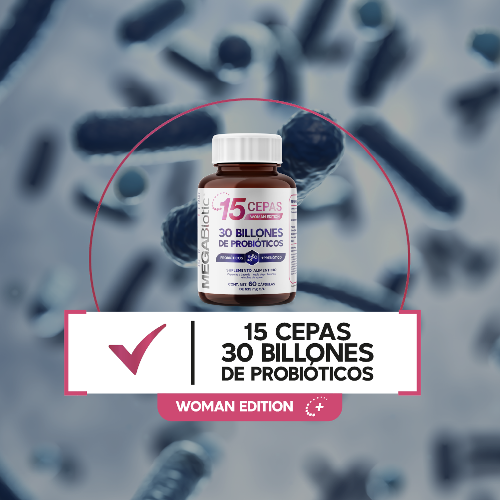 Foto 4 | Megabiotic 15 Cepas 30 Billones Probióticos 60 Cápsulas