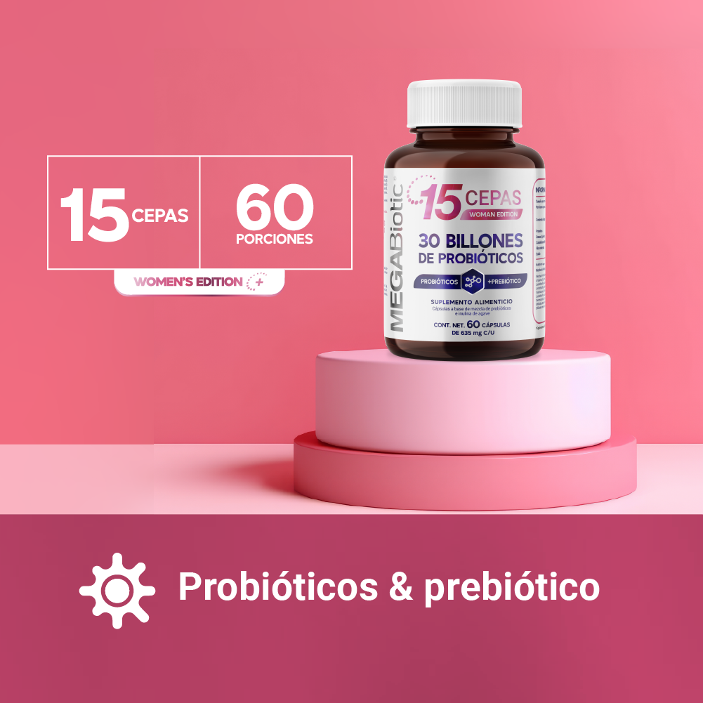 Foto 6 | Megabiotic 15 Cepas 30 Billones Probióticos 60 Cápsulas
