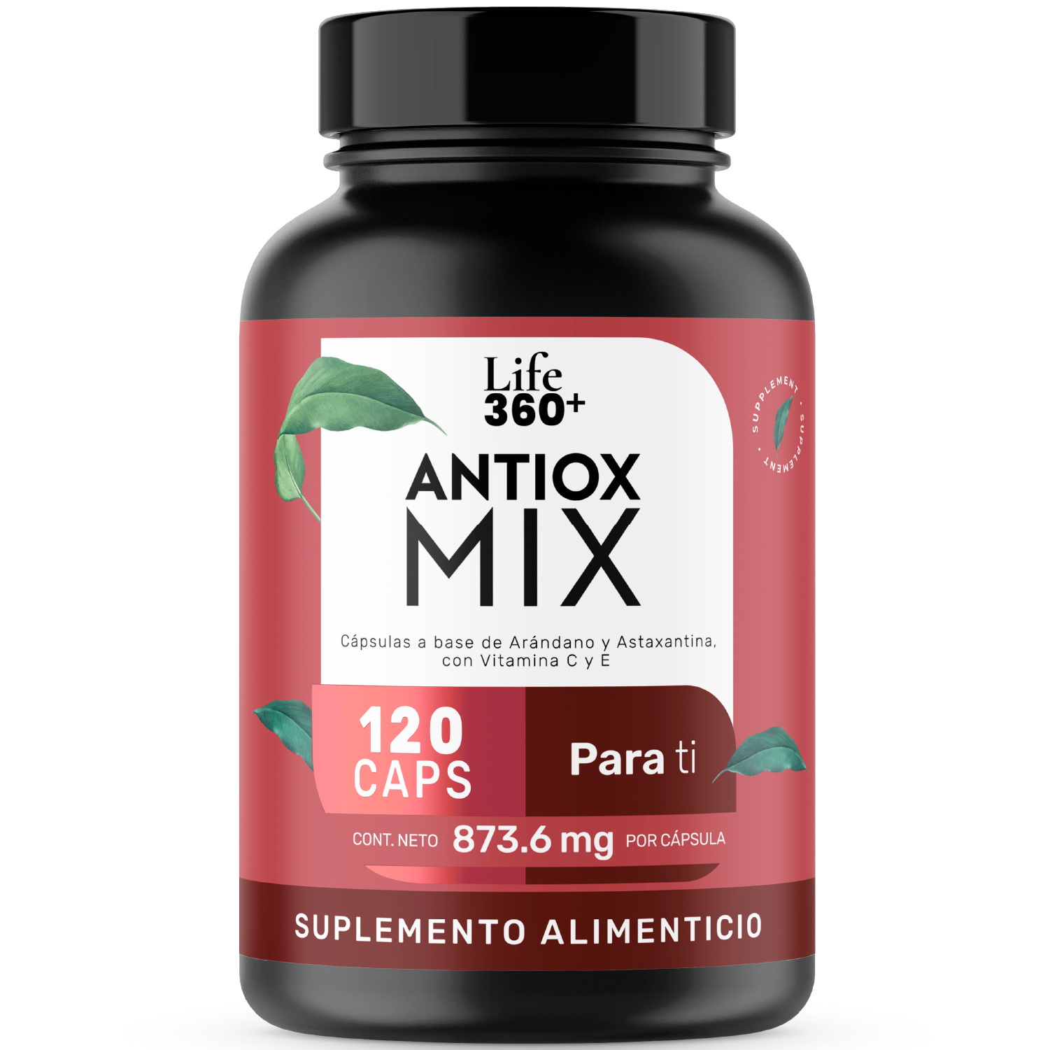 Life 360+ Antiox Mix 120 Caps Arándano, Vitamina C Y E
