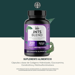 Foto 2 | Life 360+ Jtns Blend 240 Cápsulas Glucosamina Condroitina