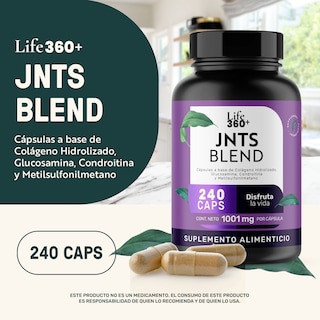 Foto 4 | Life 360+ Jtns Blend 240 Cápsulas Glucosamina Condroitina