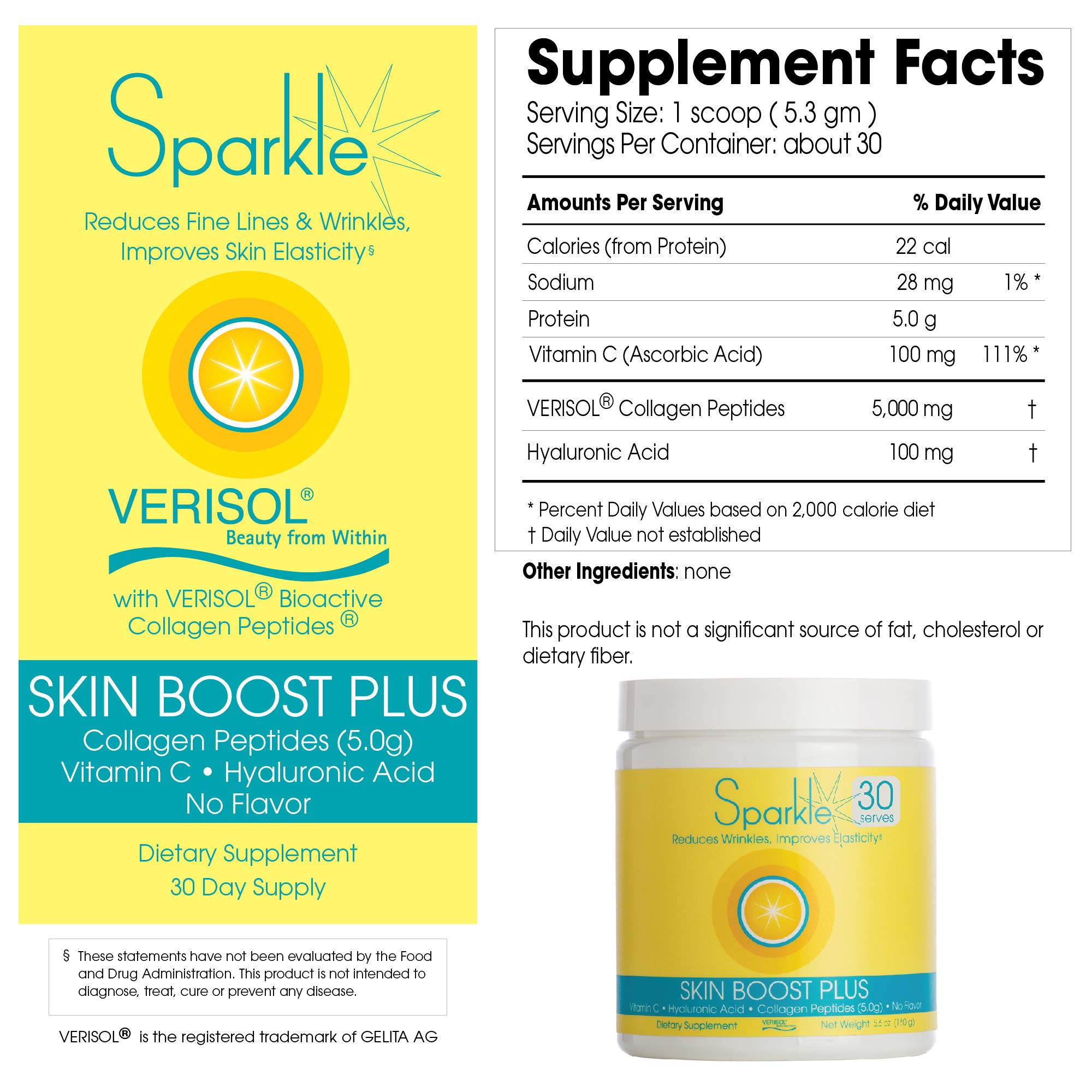 Foto 8 pulgar | Colágeno En Polvo Sparkle Skin Boost Plus Acai Lemonade 150 G - Venta Internacional.