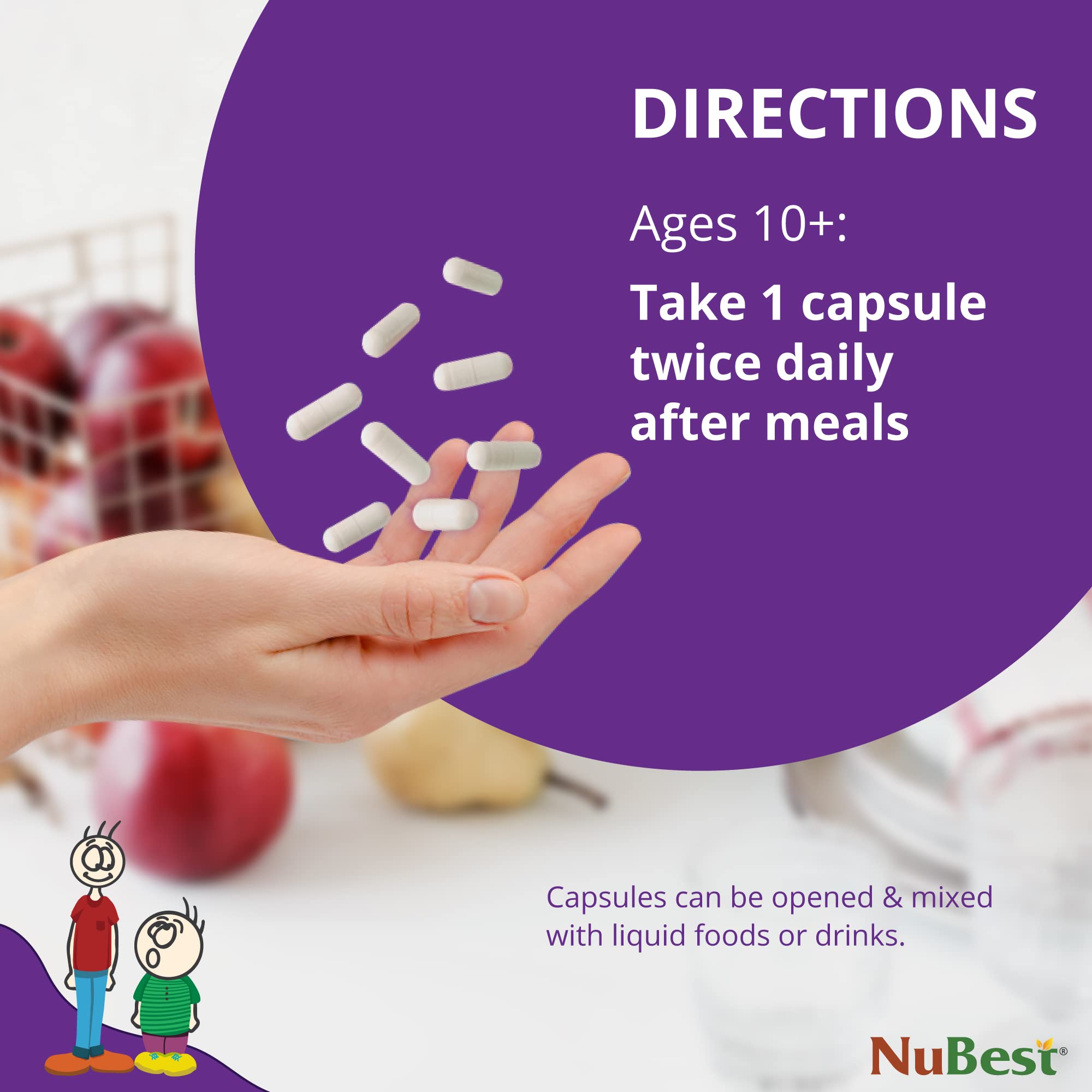 Foto 6 pulgar | Suplemento De Crecimiento En Altura Nubest Tall 10+ Para Niños Mayores De 10 Años - Venta Internacional.