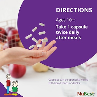 Foto 5 | Suplemento De Crecimiento En Altura Nubest Tall 10+ Para Niños Mayores De 10 Años - Venta Internacional.