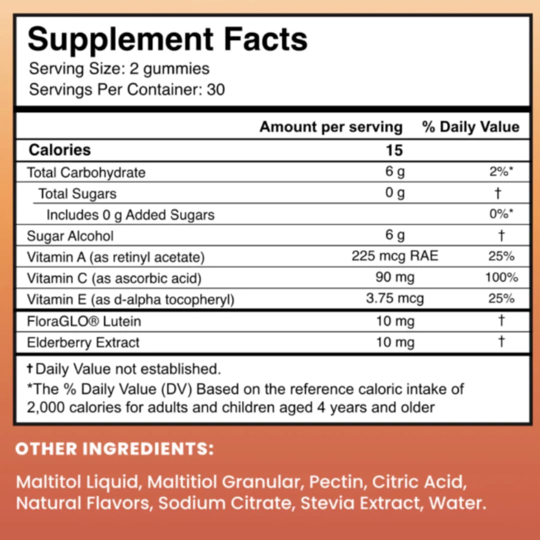 Foto 5 pulgar | Complemente Las Gomitas Glotrition Afterglo Con Vitamina A, C, E, 60 - Venta Internacional.