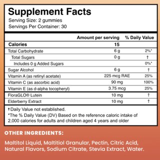 Foto 4 | Complemente Las Gomitas Glotrition Afterglo Con Vitamina A, C, E, 60 - Venta Internacional.