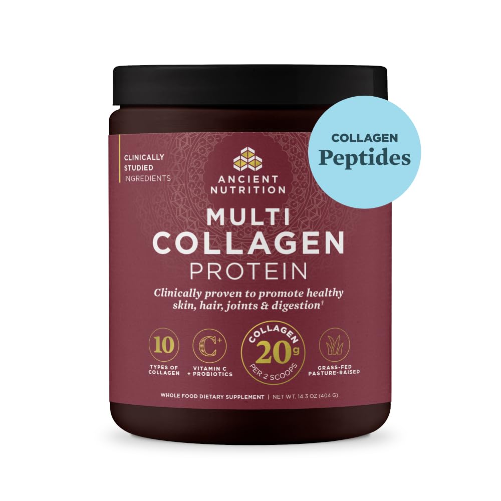 Foto 2 pulgar | Proteína De Colágeno En Polvo Ancient Nutrition Con Probióticos, 40 Dosis - Venta Internacional.