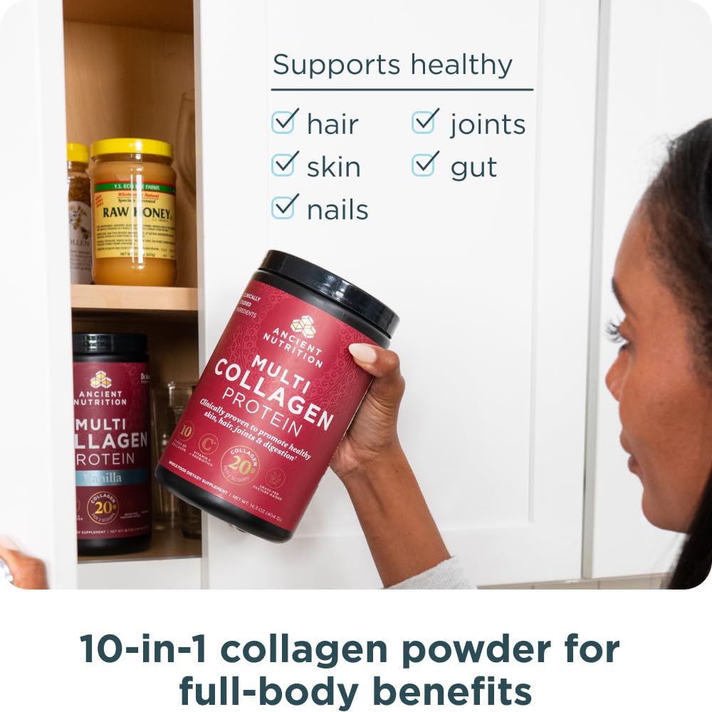 Foto 7 | Proteína De Colágeno En Polvo Ancient Nutrition Con Probióticos, 40 Dosis - Venta Internacional.