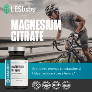 Foto 5 | Suplemento Les Labs De Citrato De Magnesio 120 Cápsulas - Venta Internacional.