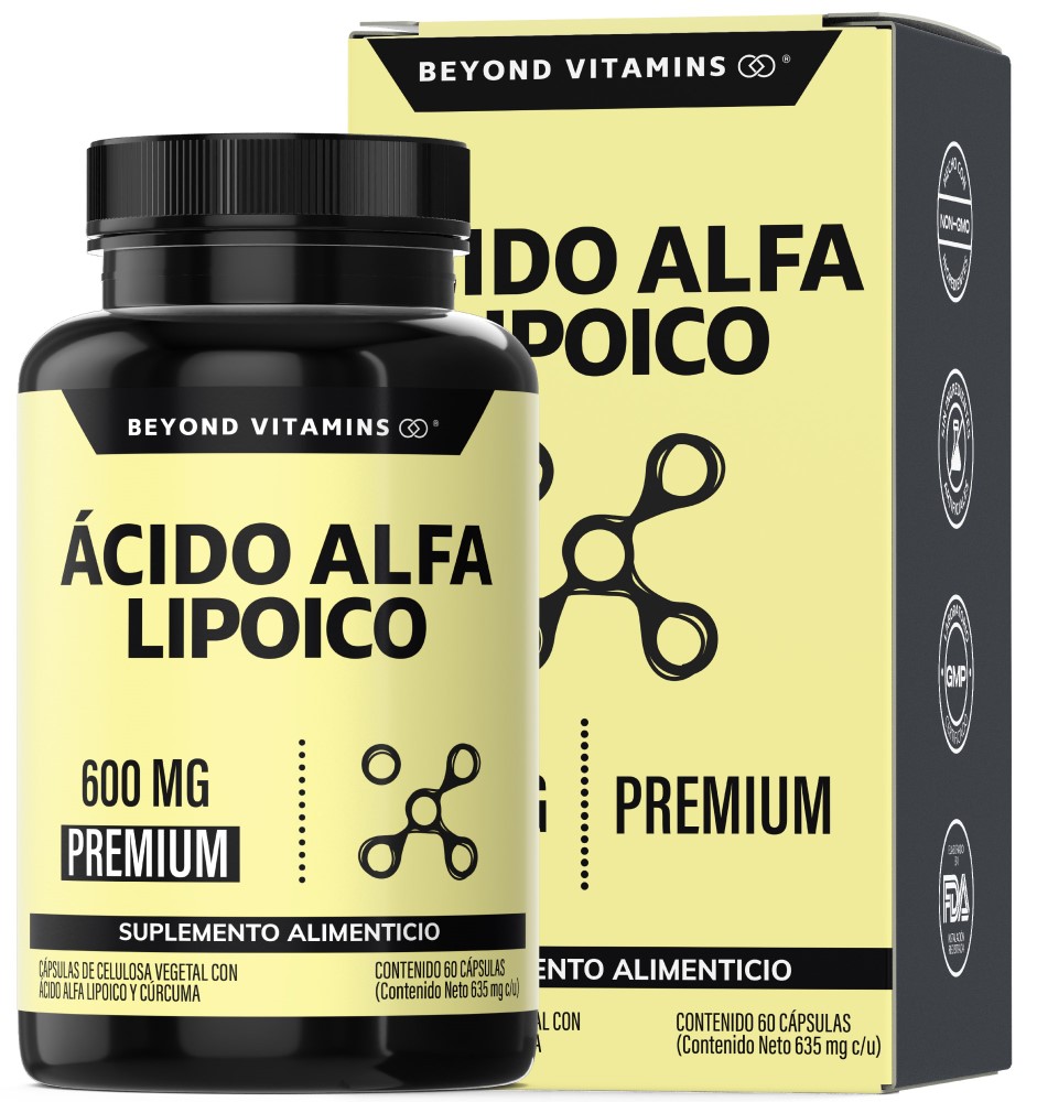 Foto 2 pulgar | Suplemento Alimenticio Beyond Vitamins Ácido Alfa Lipóico (ala) 600mg 60 Cápsulas