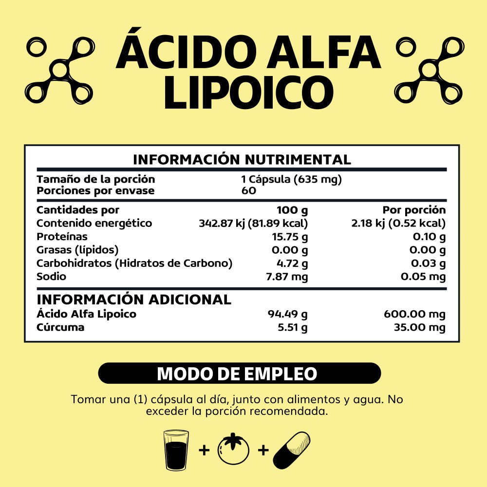 Foto 7 pulgar | Suplemento Alimenticio Beyond Vitamins Ácido Alfa Lipóico (ala) 600mg 60 Cápsulas