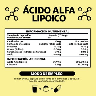 Foto 6 | Suplemento Alimenticio Beyond Vitamins Ácido Alfa Lipóico (ala) 600mg 60 Cápsulas