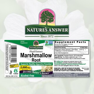 Foto 2 | Suplemento Nature's Answer De Raíz De Malvavisco Af 2000 Mg 30 Ml - Venta Internacional.