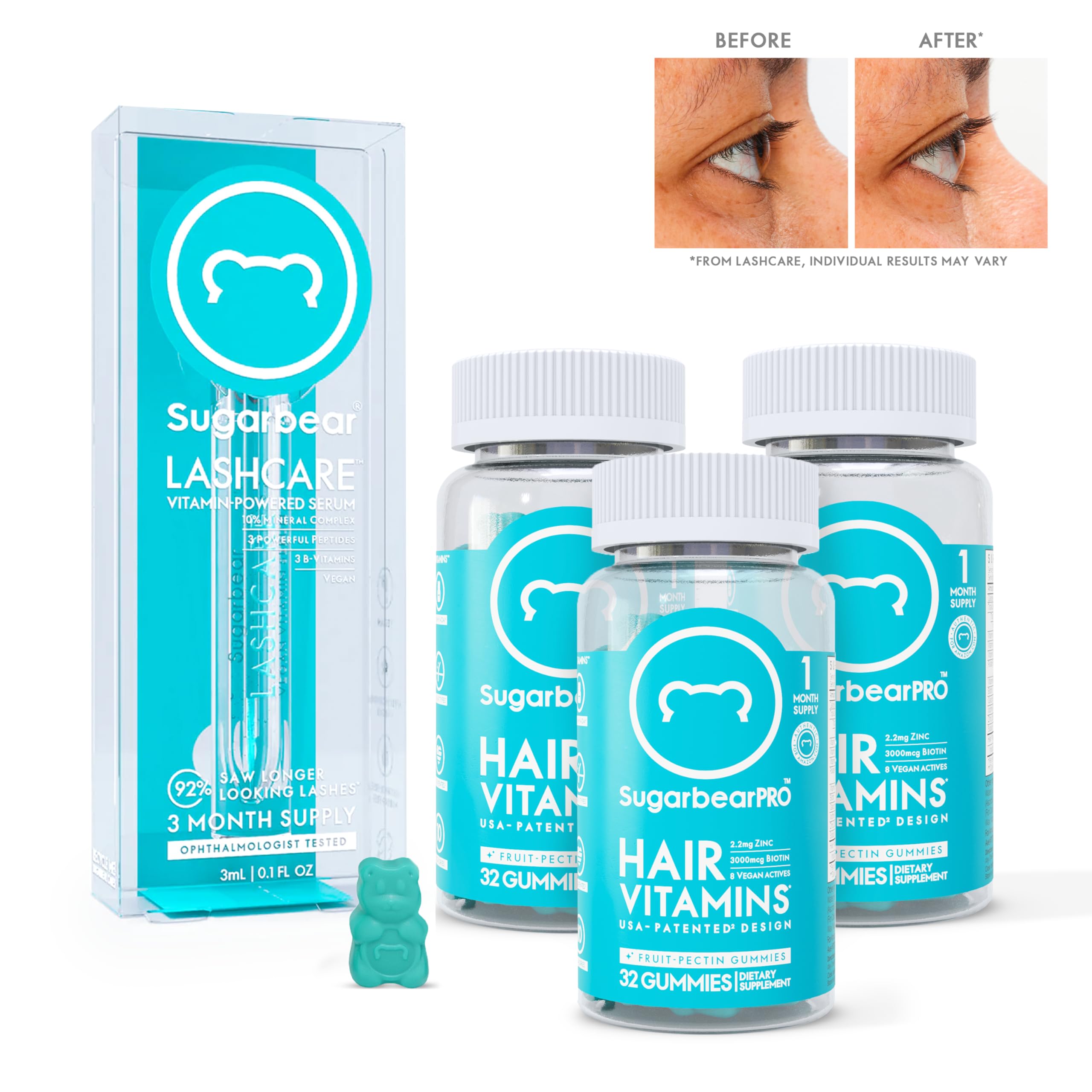 Foto 3 pulgar | Gominolas Vitamínicas Sugarbearhair Para El Crecimiento Del Cabello Y Las Uñas - Venta Internacional.