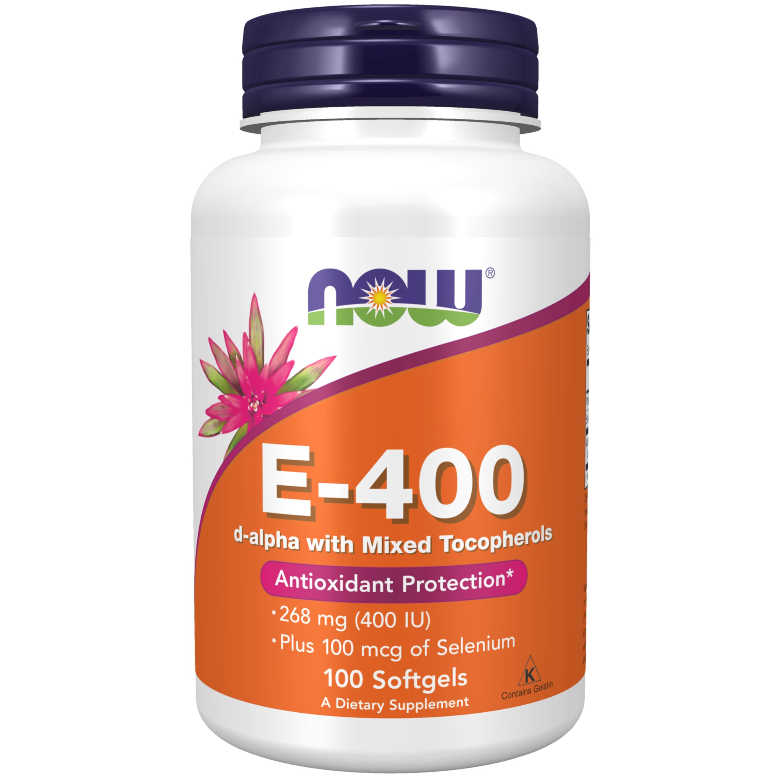 Suplementos Now: Vitamina E-400 Ui, Mezcla De Tocoferoles, 100 G - Venta Internacional.