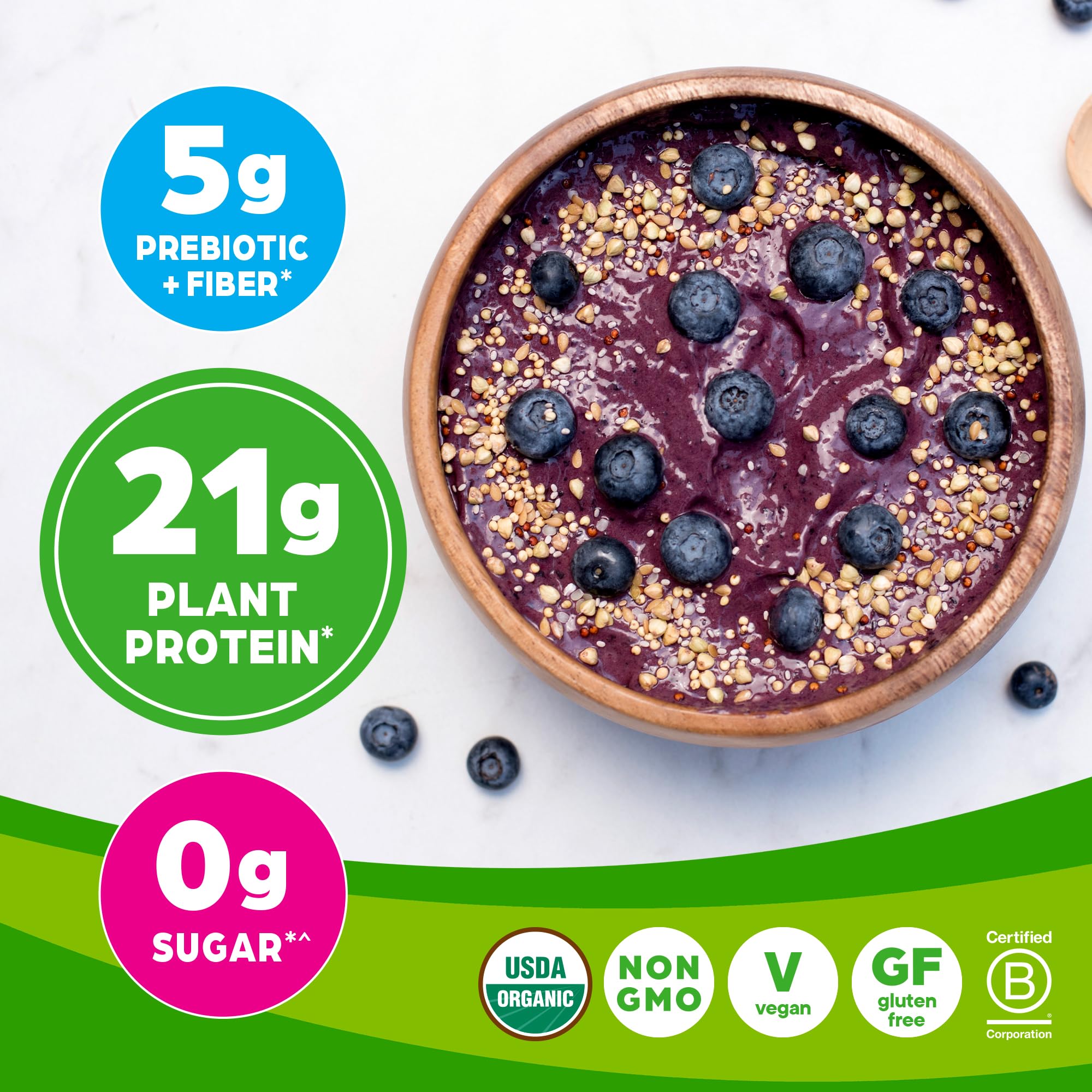 Foto 4 pulgar | Proteína En Polvo De Origen Vegetal Orgain Sweet Vanilla 462 G - Venta Internacional.