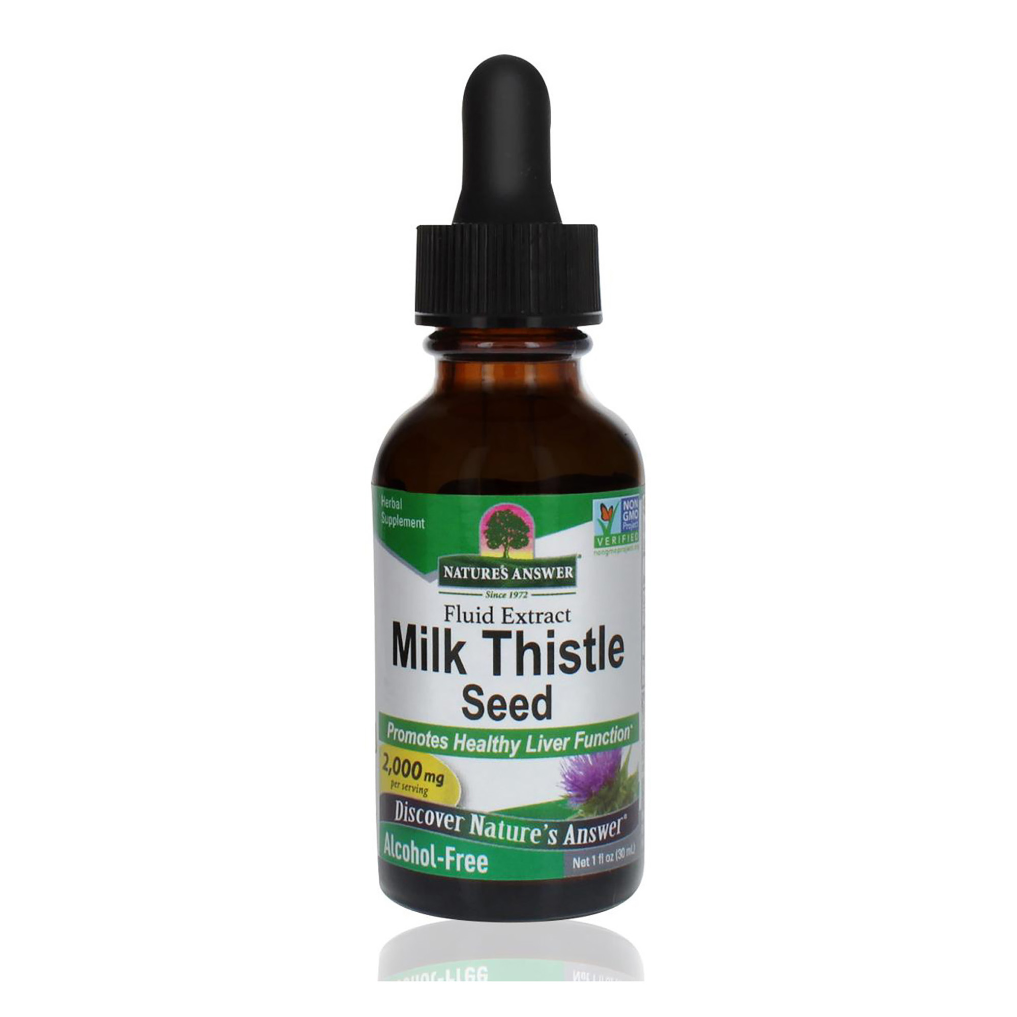 Foto 2 pulgar | Supplement Natures Answer Milk Thistle Seed Af 60 Ml - 2000 Mg - Venta Internacional.