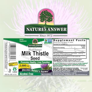 Foto 2 | Supplement Natures Answer Milk Thistle Seed Af 60 Ml - 2000 Mg - Venta Internacional.