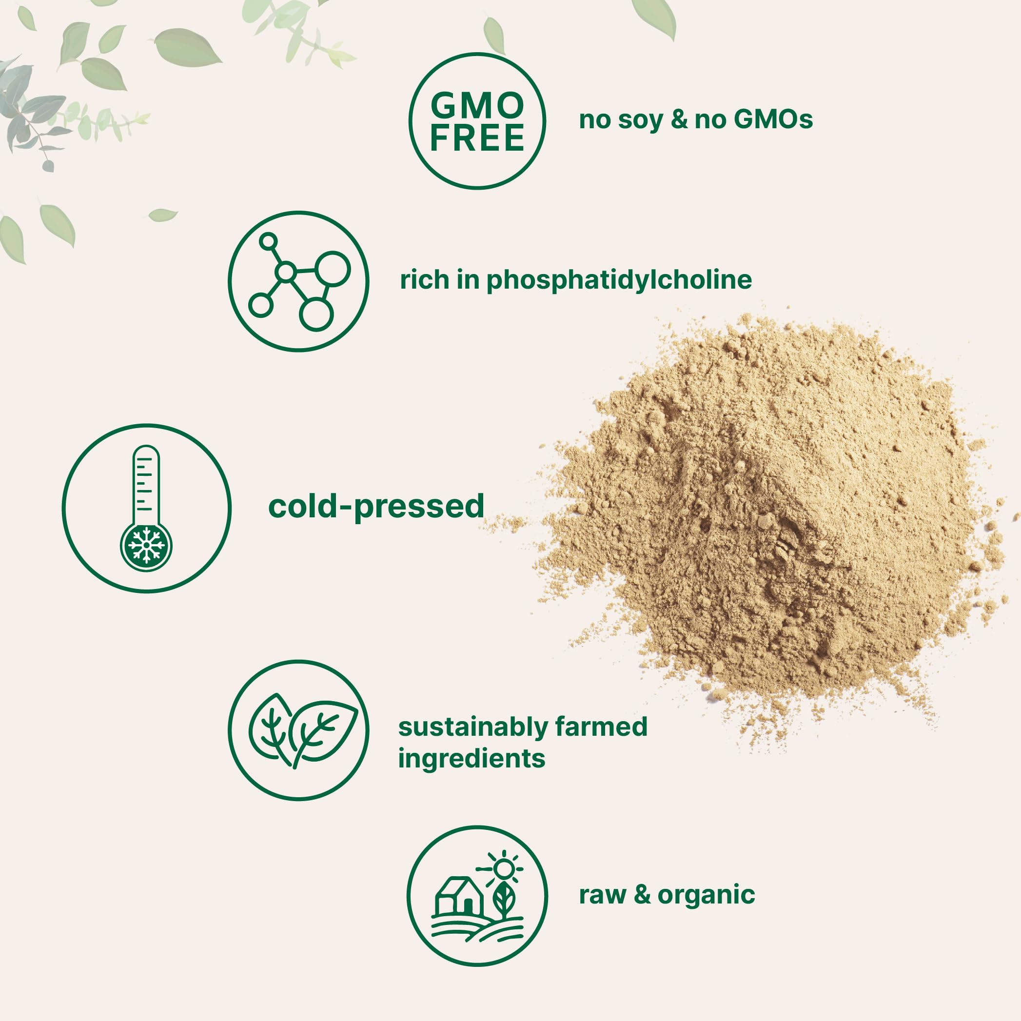 Foto 4 pulgar | Microingredientes Orgánicos De Lecitina De Girasol En Polvo, 454 G - Venta Internacional.