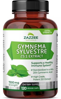Foto 1 | Zazzee Naturals Gymnema Sylvestre 7500mg Regulación Del Azúcar, Perdida De Peso 120 Cápsulas