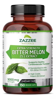 Foto 1 | Suplemento Zazzee Bitter Melon 9000 Mg Melón Amargo Apoyo Antioxidante, Digestivo Y Regulación Del Azúcar 150 Cápsul