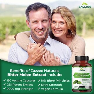 Foto 4 | Suplemento Zazzee Bitter Melon 9000 Mg Melón Amargo Apoyo Antioxidante, Digestivo Y Regulación Del Azúcar 150 Cápsul