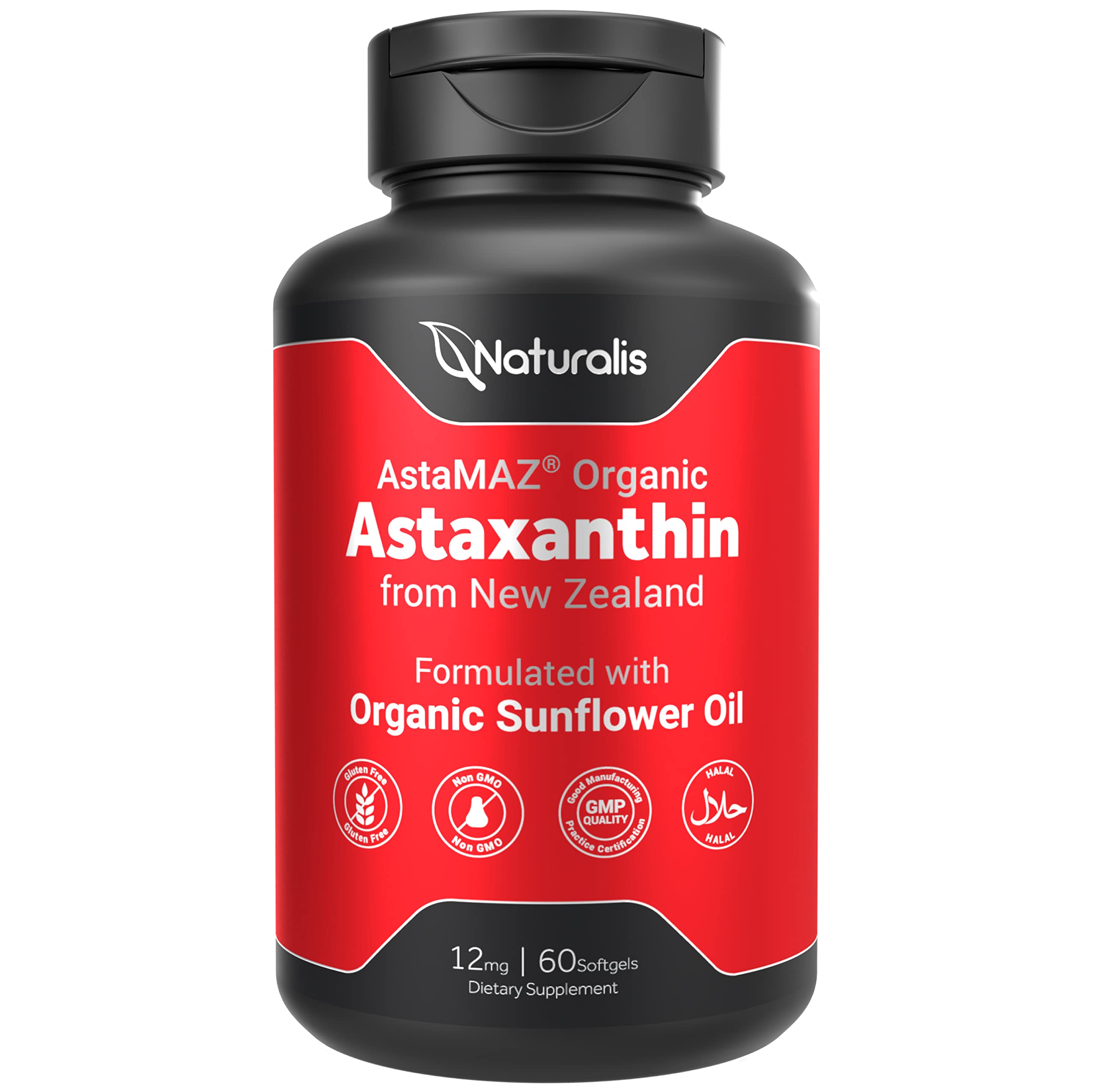 Foto 2 pulgar | Supplement Naturalis New Zealand Astaxantina 12 Mg 60 Cápsulas Blandas - Venta Internacional.