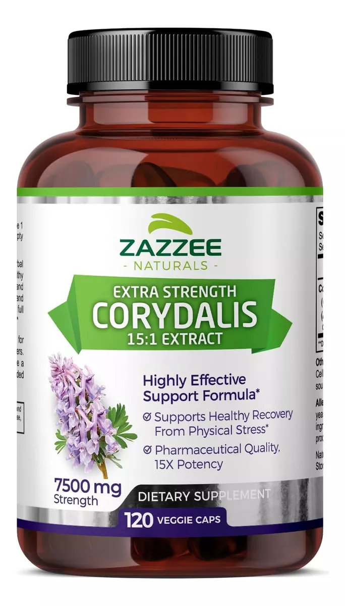 Foto 2 pulgar | Suplemento Zazzee Corydalis 7500 Mg Alivia El Dolor, Antiinflamatorio Y Promueve La Relajación 120 Cápsulas