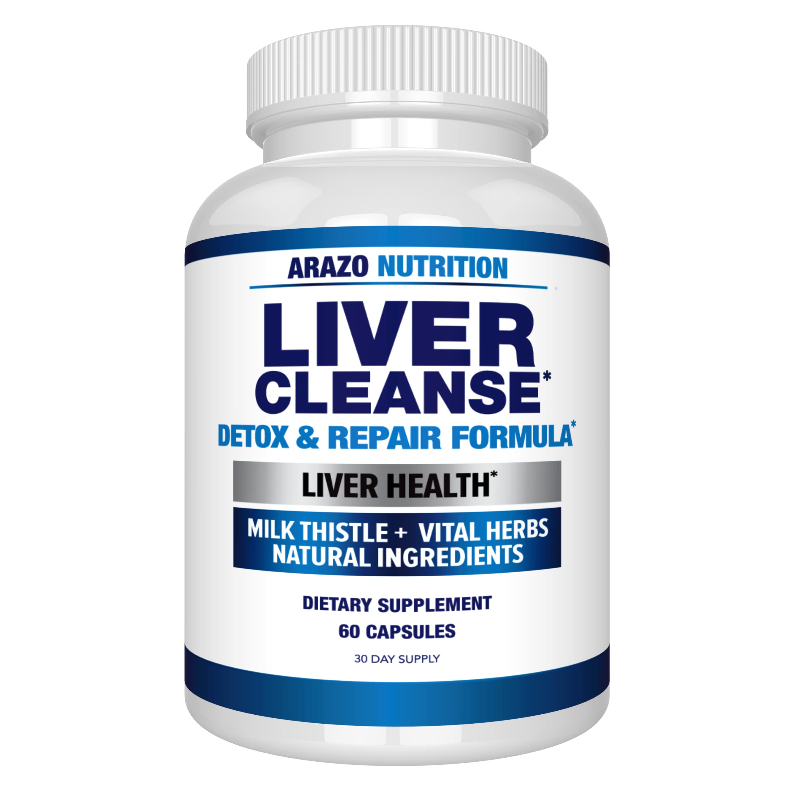 Foto 2 pulgar | Suplemento Desintoxicante Y Reparador De Liver Cleanse | Arazo Nutrition - Venta Internacional.