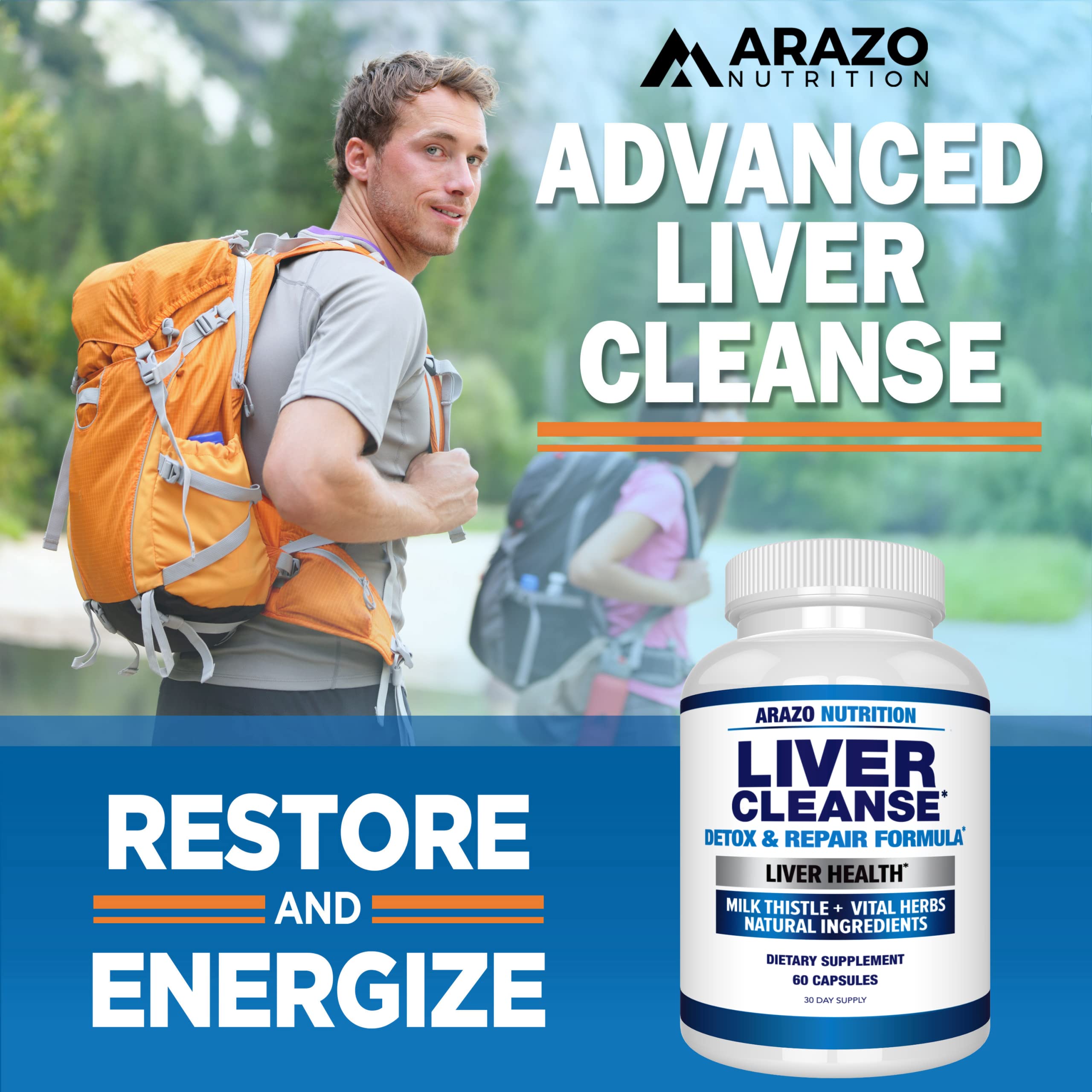Foto 5 | Suplemento Desintoxicante Y Reparador De Liver Cleanse | Arazo Nutrition - Venta Internacional.