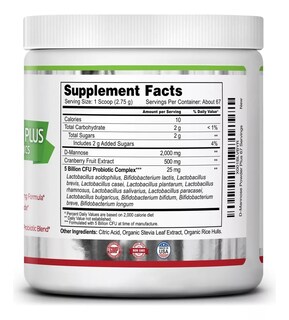 Foto 3 | Suplemento Zazzee D-mannose Powder 2000 Mg Arándano Próbioticos 184 G