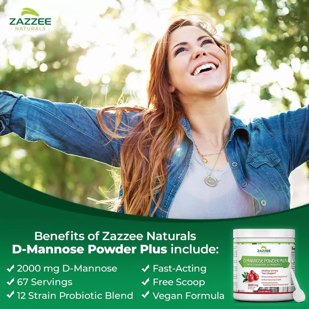 Foto 5 | Suplemento Zazzee D-mannose Powder 2000 Mg Arándano Próbioticos 184 G