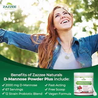 Foto 5 | Suplemento Zazzee D-mannose Powder 2000 Mg Arándano Próbioticos 184 G