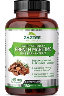 Foto 1 | Suplemento Zazzee French Maritime Pine Bark Extract Antioxidantes, Salud Cardiovascular Y Bienestar Ocular 180 Capsulas
