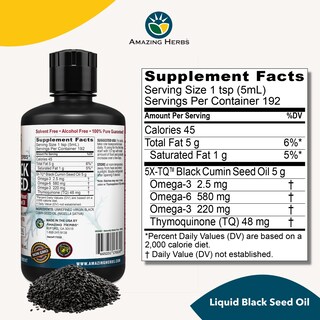 Foto 7 | Aceite De Semillas Negras Amazing Herbs Egyptian 946 Ml Sin Gluten - Venta Internacional.