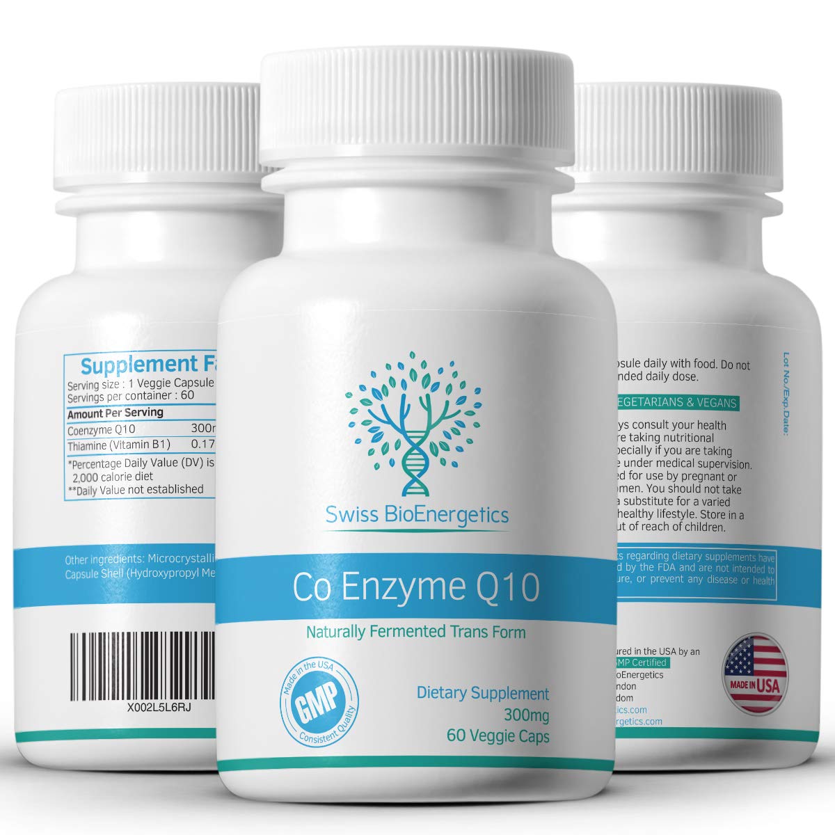 Foto 5 pulgar | Suplemento De Coenzima Q10 (coenzima Q10, Coenzima Q10, 300 Mg, 60 Mg), De Swiss Bioenergetics  - Venta Internacional.