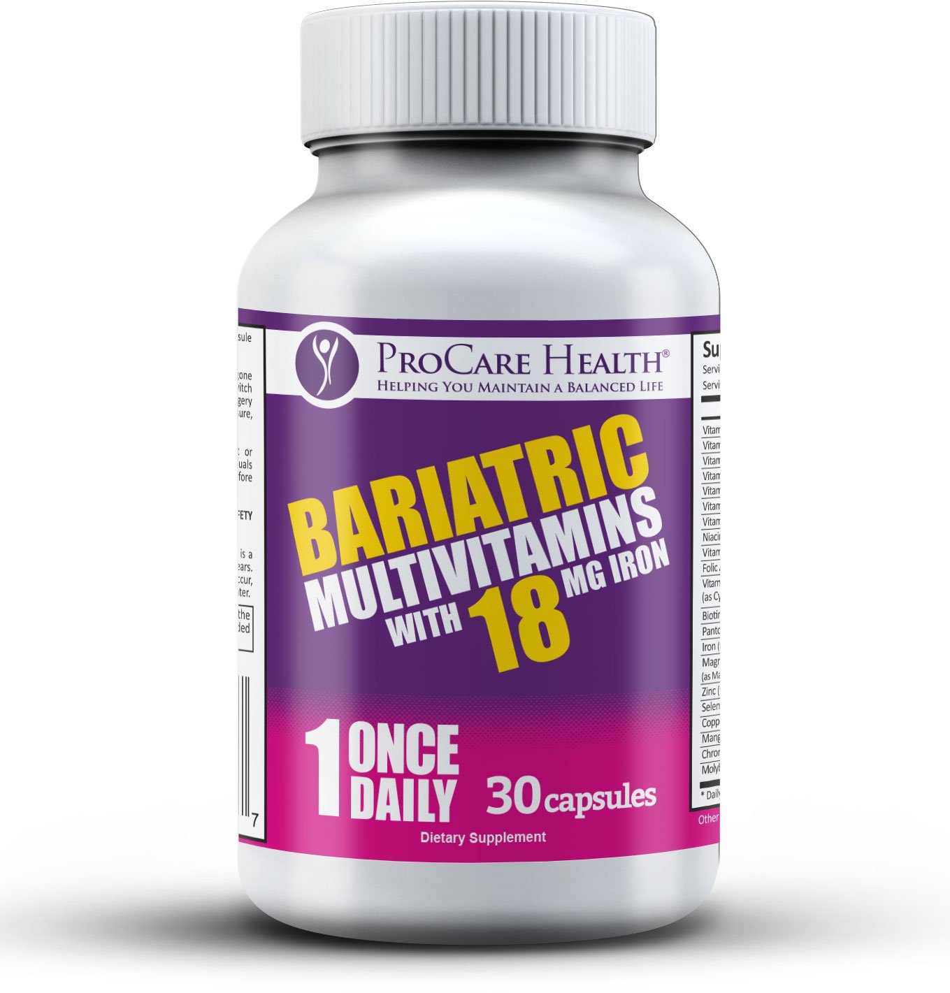 Foto 3 pulgar | Multivitamínico Bariátrico Procare Health Una Vez Al Día, 30 Cápsulas - Venta Internacional.