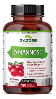 Foto 1 | Suplemento Zazzee Naturals D-mannose Alivio Natural Para El Tracto Urinario Y Bienestar Digestivo 1000 Mg 180 Cápsulas